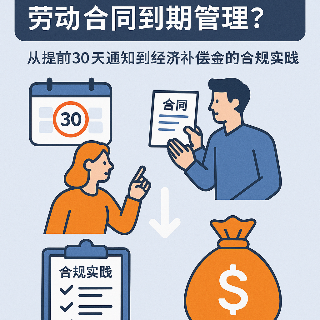 HR系统如何助力企业应对劳动合同到期管理？——从提前30天通知到经济补偿金的合规实践