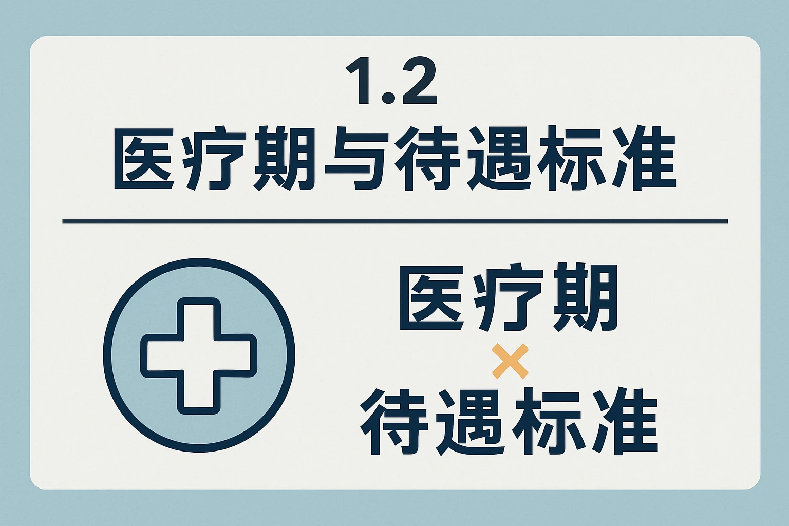 1.2 医疗期与待遇标准
