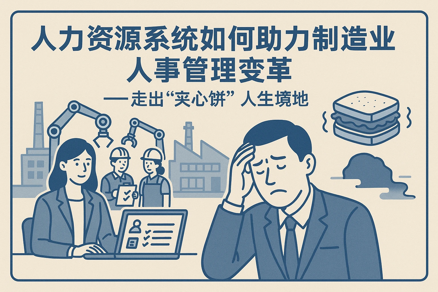 人力资源系统如何助力制造业人事管理变革——走出“夹心饼”人生境地