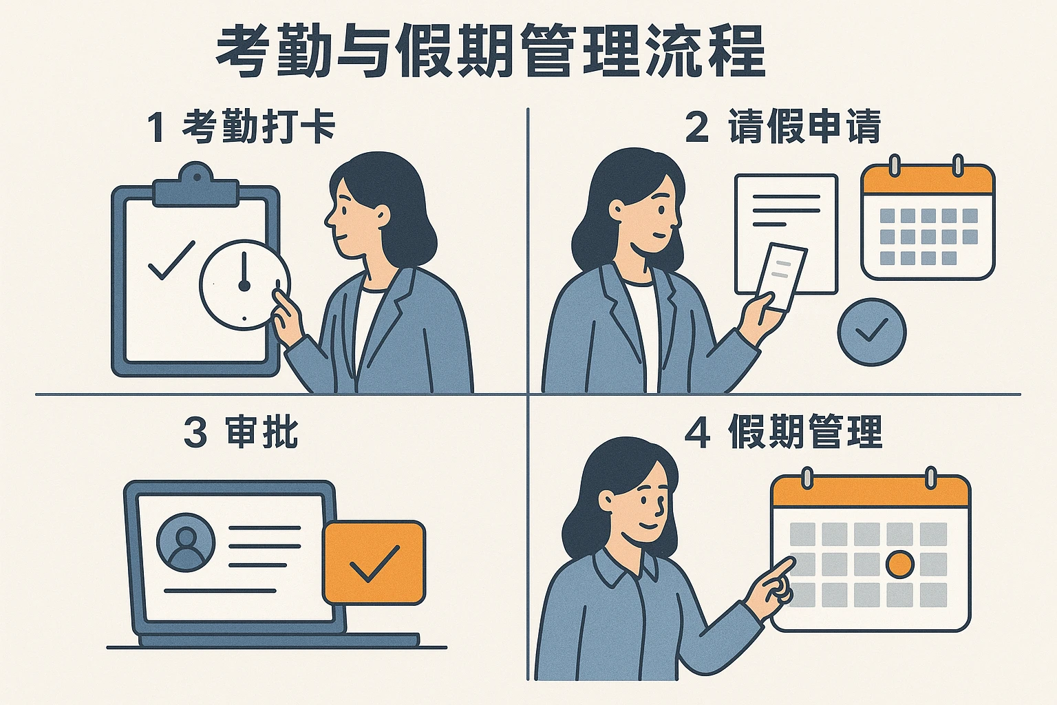 考勤与假期管理流程