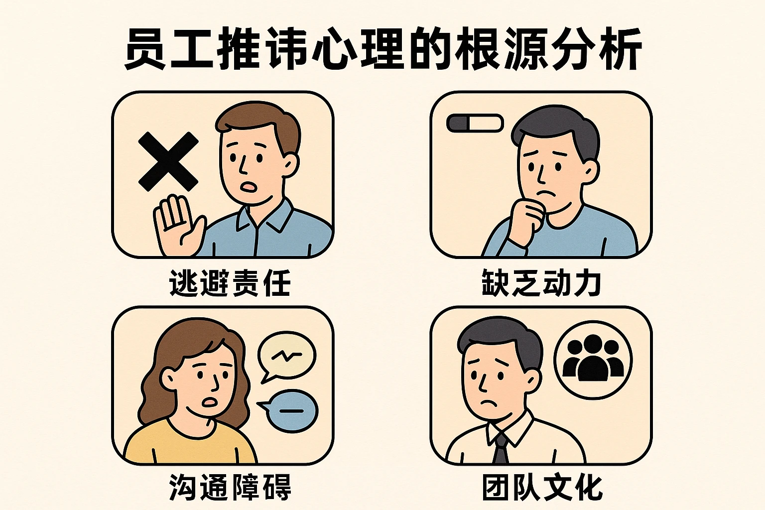 员工推诿心理的根源分析