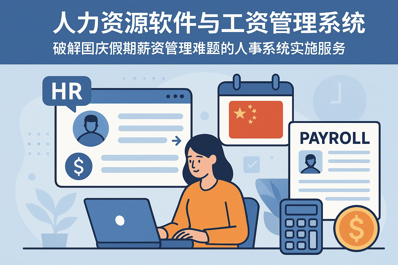 人力资源软件与工资管理系统——破解国庆假期薪资管理难题的人事系统实施服务