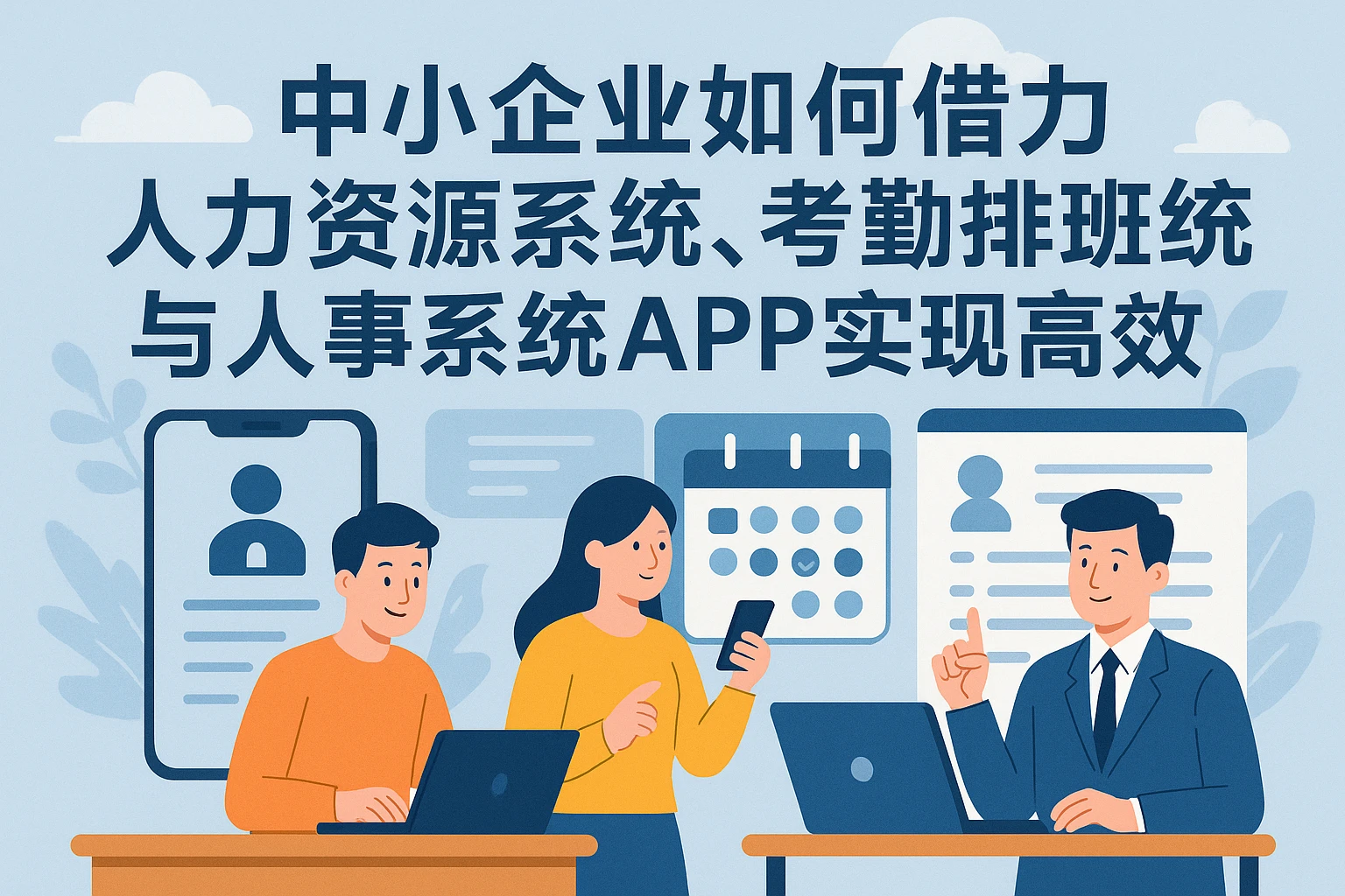 中小企业如何借力人力资源系统、考勤排班系统与人事系统APP实现高效管理