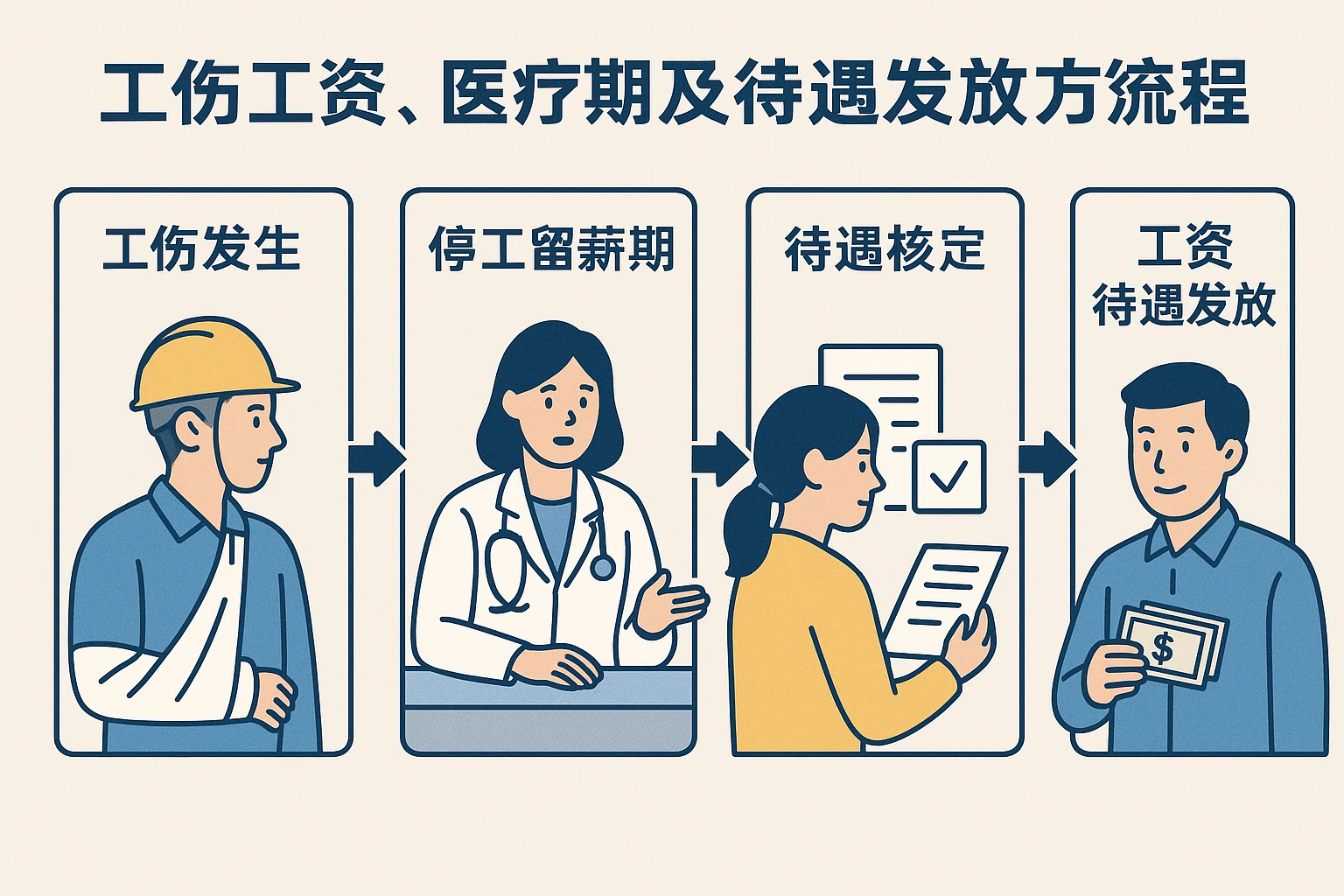 工伤工资、医疗期及待遇发放的系统化流程