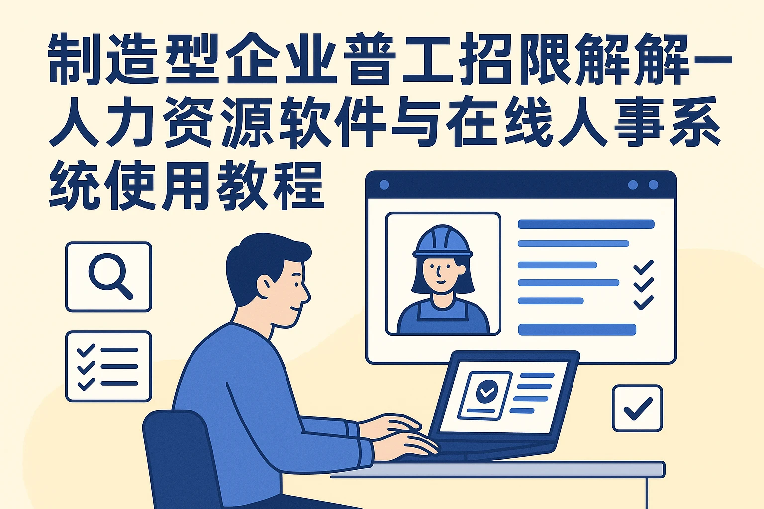 制造型企业普工招聘难题破解——人力资源软件与在线人事系统使用教程