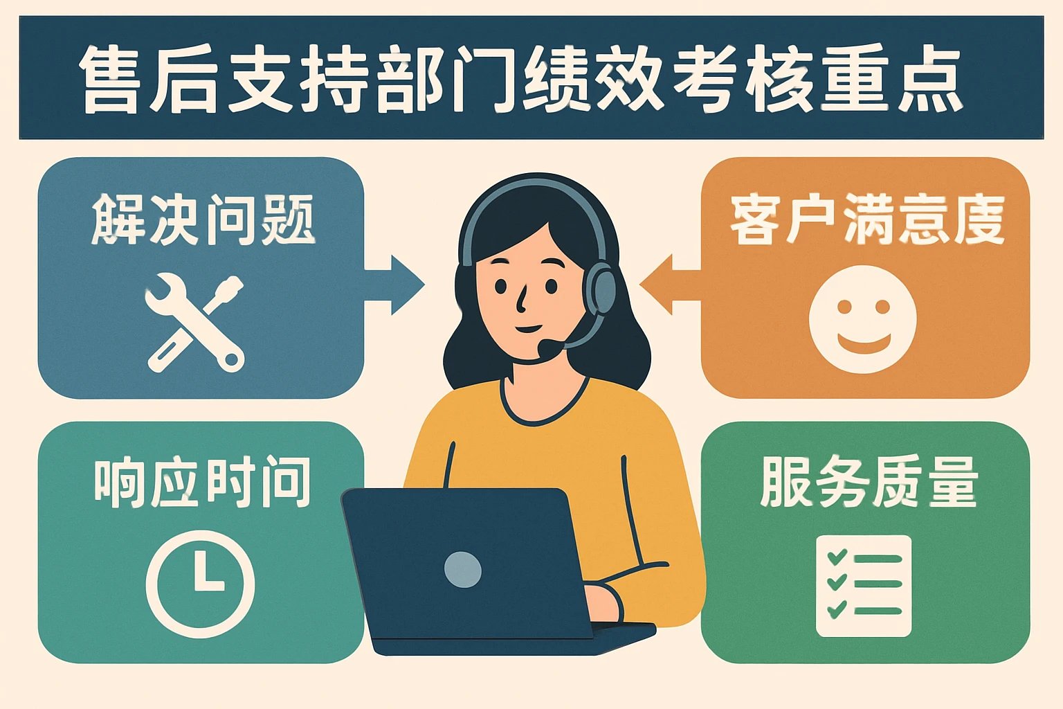 售后支持部门绩效考核重点