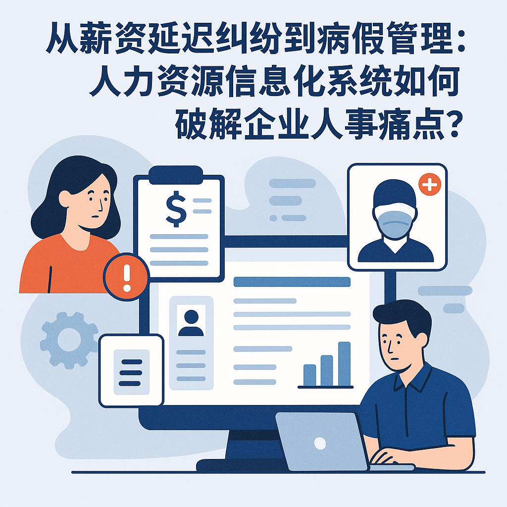 从薪资延迟纠纷到病假管理：人力资源信息化系统如何破解企业人事痛点？
