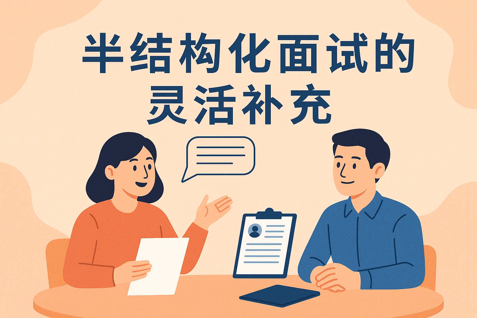 半结构化面试的灵活补充