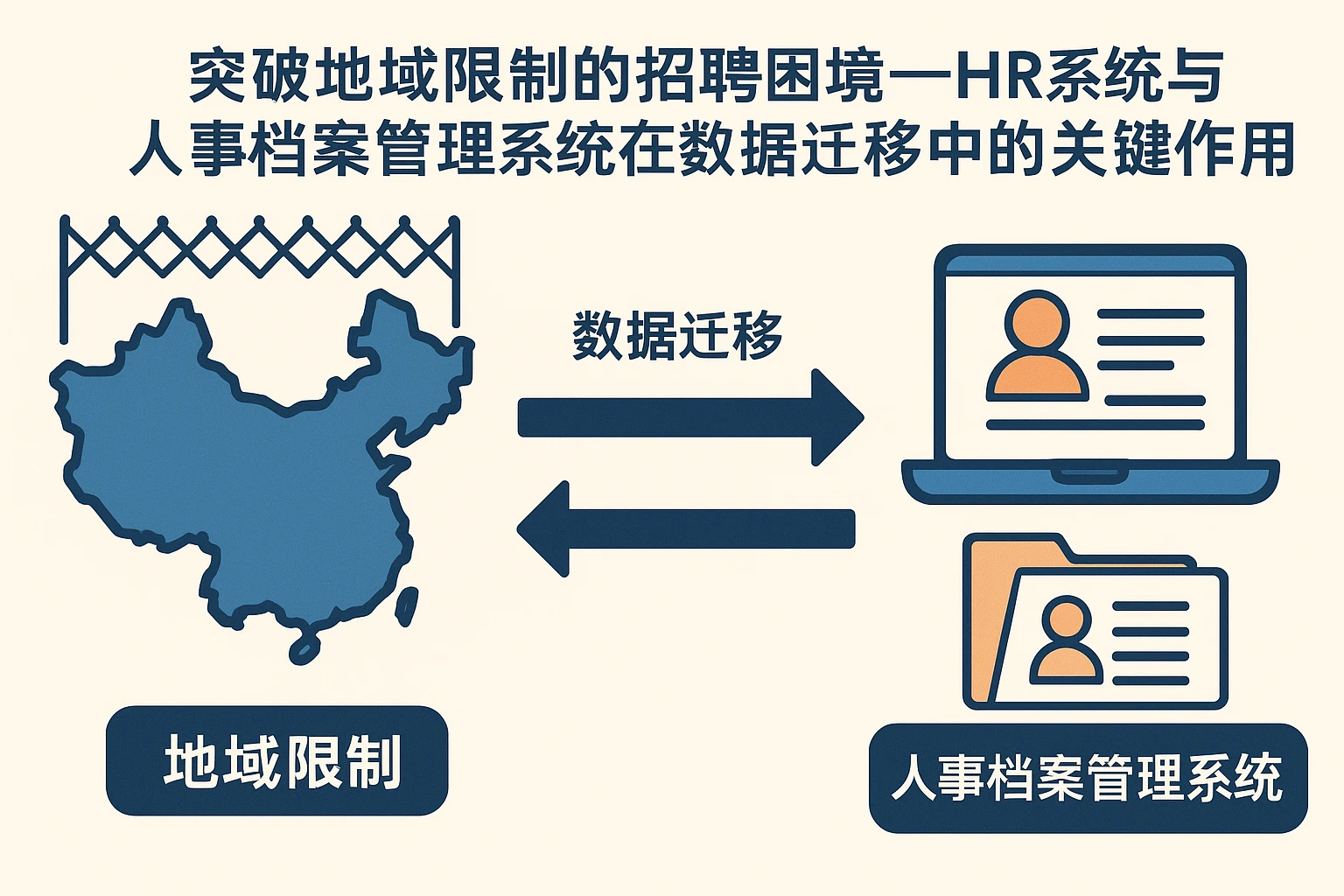 突破地域限制的招聘困境——HR系统与人事档案管理系统在数据迁移中的关键作用
