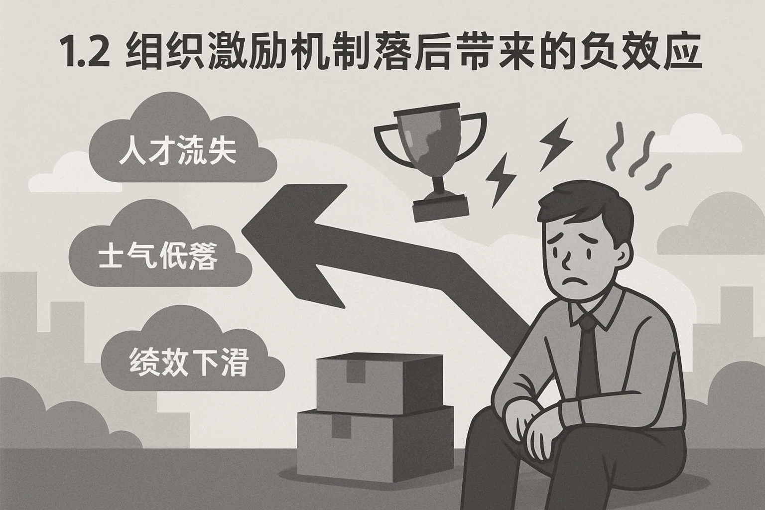 1.2 组织激励机制落后带来的负效应