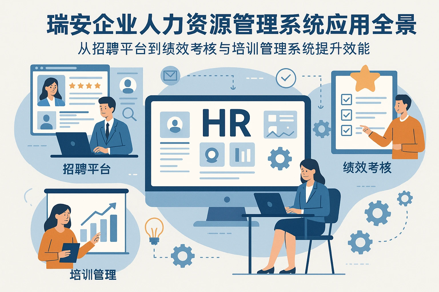 瑞安企业人力资源管理系统应用全景：从招聘平台到绩效考核与培训管理系统提升效能