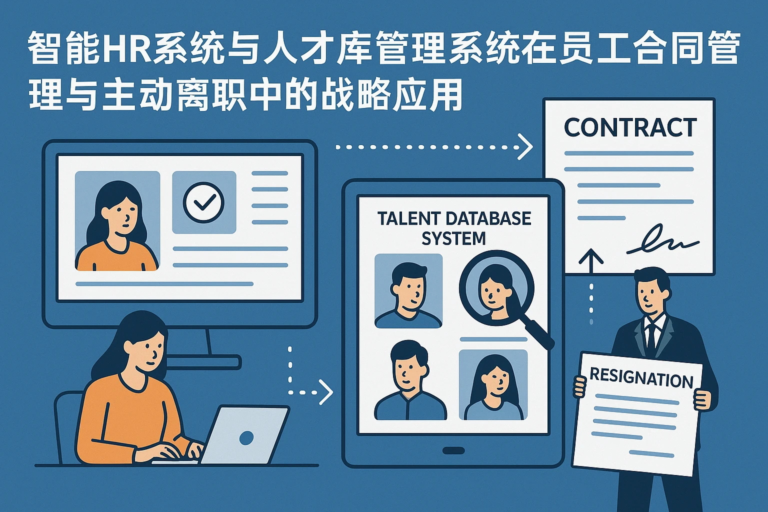 智能HR系统与人才库管理系统在员工合同管理与主动离职中的战略应用
