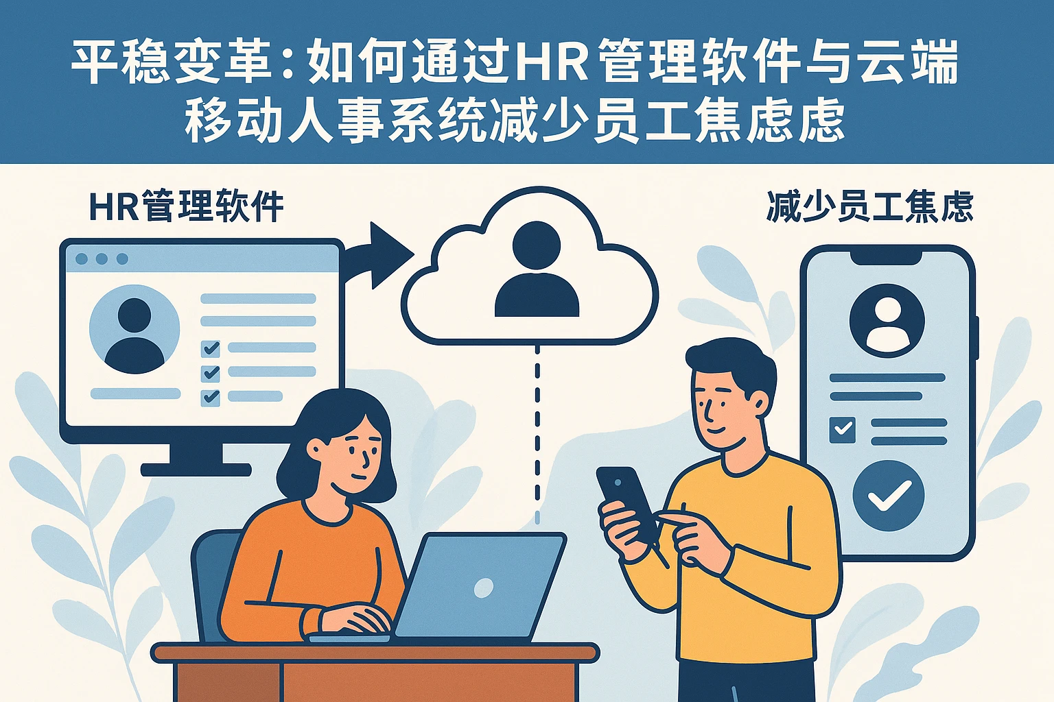 如何通过HR管理软件与云端移动人事系统平稳变革，减少员工焦虑