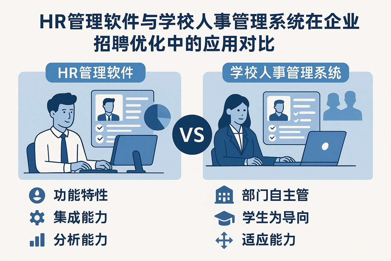 HR管理软件与学校人事管理系统在企业招聘优化中的应用对比