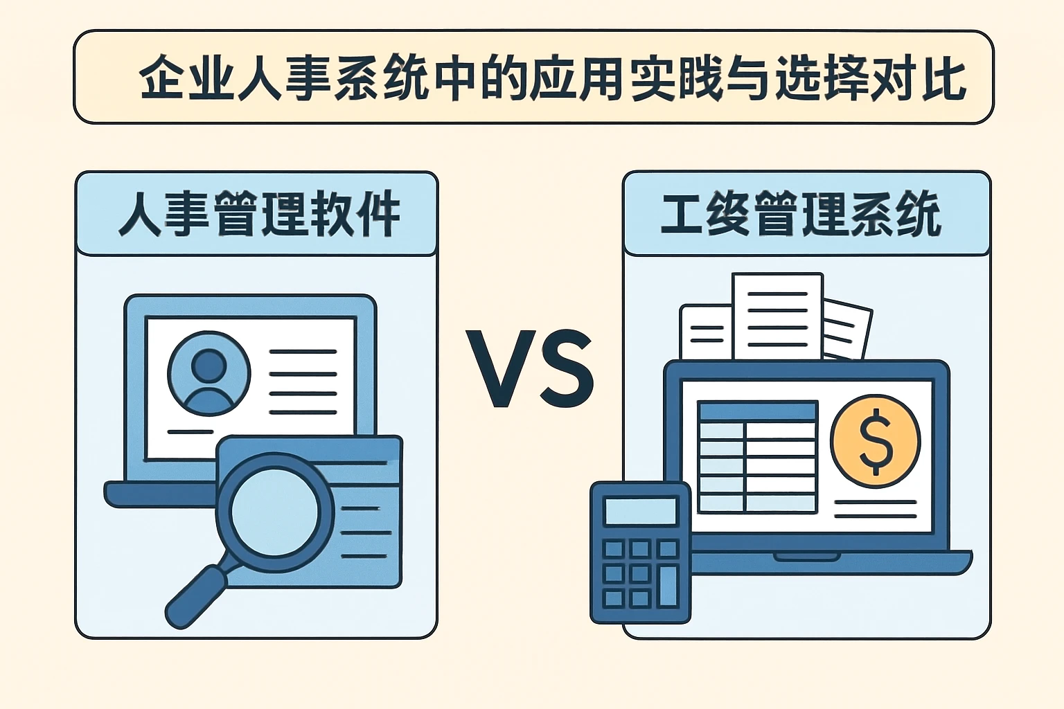 人事管理软件与工资管理系统在企业人事系统中的应用实践与选择对比