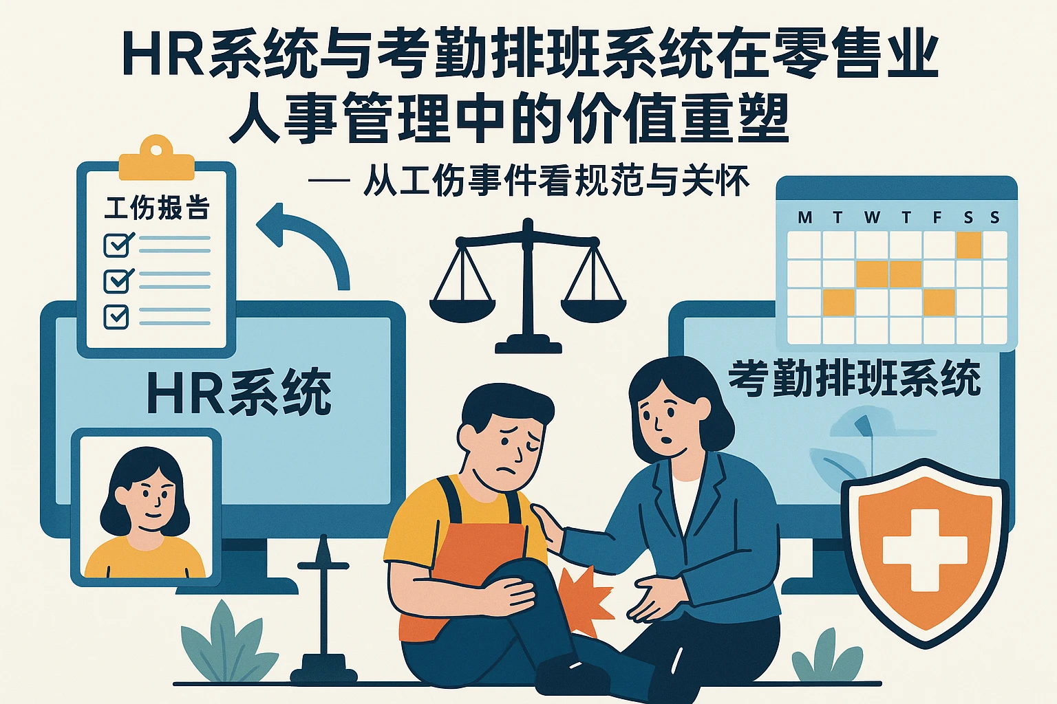 HR系统与考勤排班系统在零售业人事管理中的价值重塑 —— 从工伤事件看规范与关怀