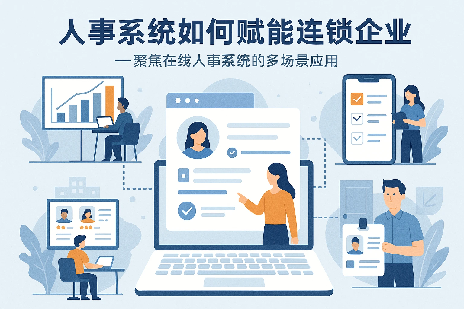 人事系统如何赋能连锁企业——聚焦在线人事系统的多场景应用