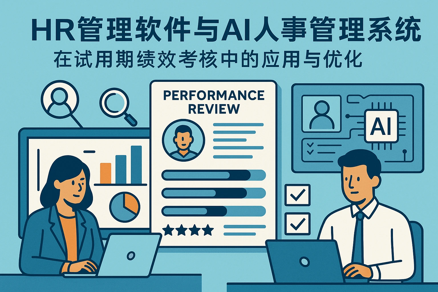 HR管理软件与AI人事管理系统在试用期绩效考核中的应用与优化