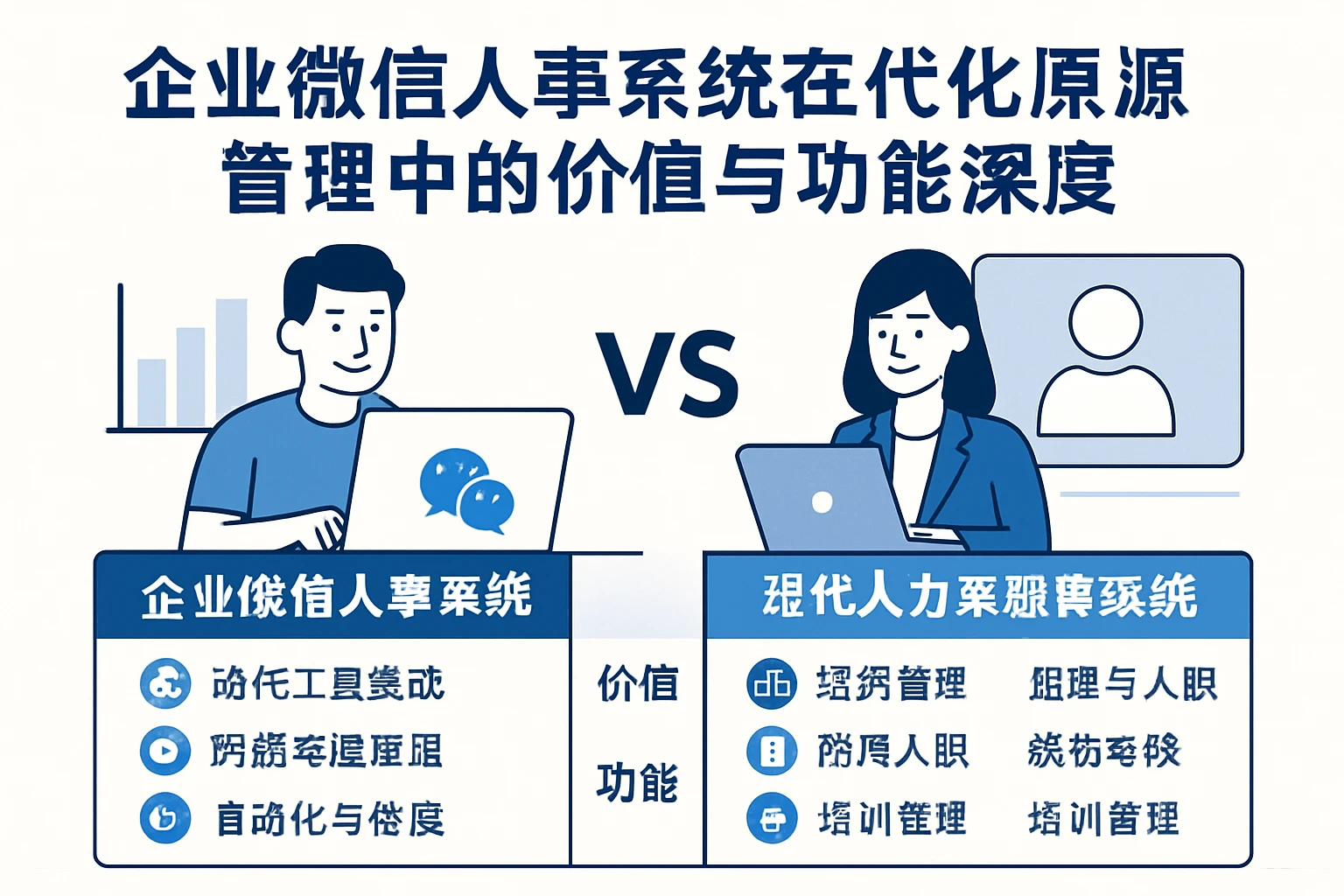 企业微信人事系统在现代人力资源管理系统中的价值与功能深度对比