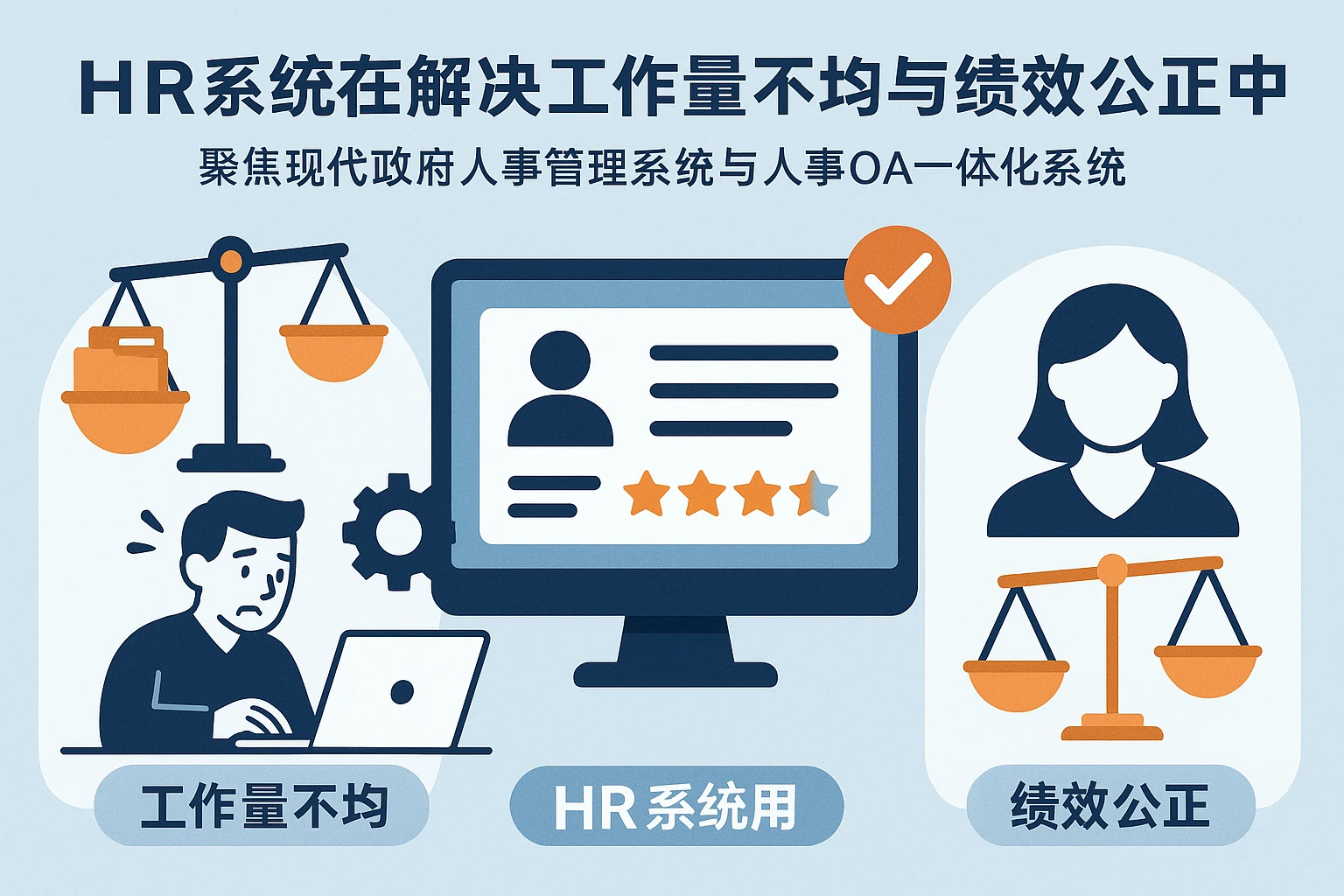 HR系统在解决工作量不均与绩效公正中的价值——聚焦现代政府人事管理系统与人事OA一体化系统