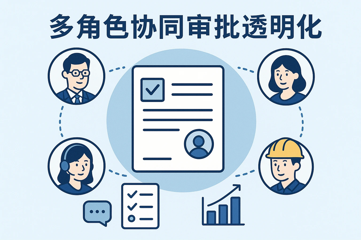 多角色协同审批透明化
