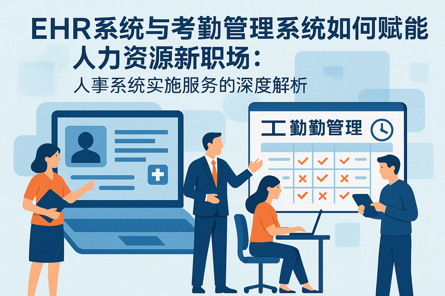 EHR系统与考勤管理系统如何赋能人力资源新职场：人事系统实施服务的深度解析