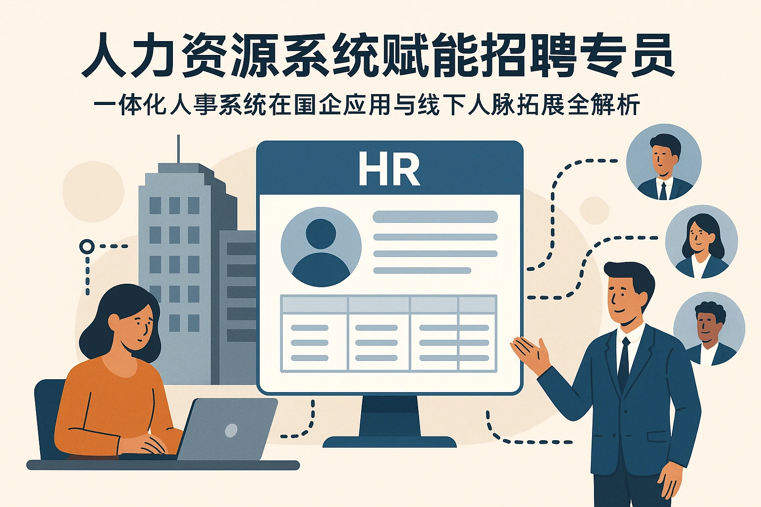 人力资源系统赋能招聘专员：一体化人事系统在国企应用与线下人脉拓展全解析