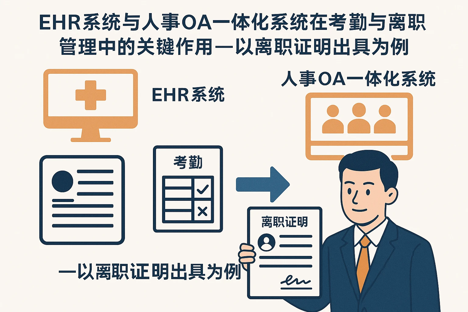 ehr系统与人事OA一体化系统在考勤与离职管理中的关键作用——以离职证明出具为例