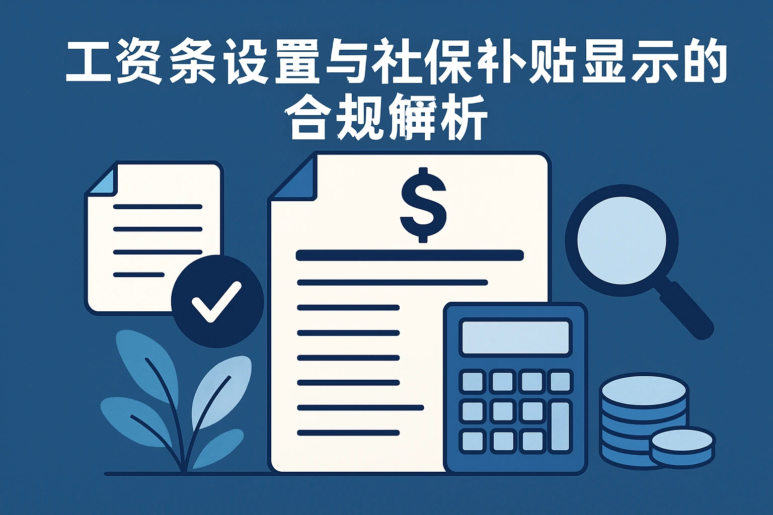 工资条设置与社保补贴显示的合规解析