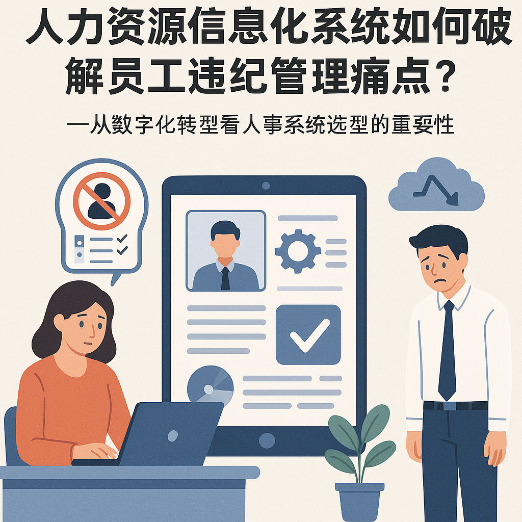 人力资源信息化系统如何破解员工违纪管理痛点？——从数字化转型看人事系统选型的重要性