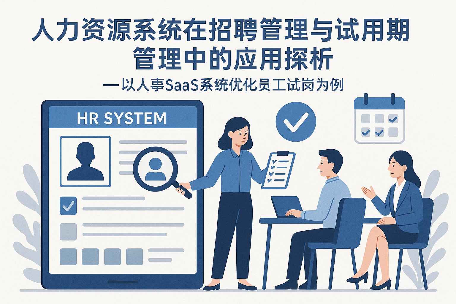 人力资源系统在招聘管理与试用期管理中的应用探析——以人事SaaS系统优化员工试岗为例