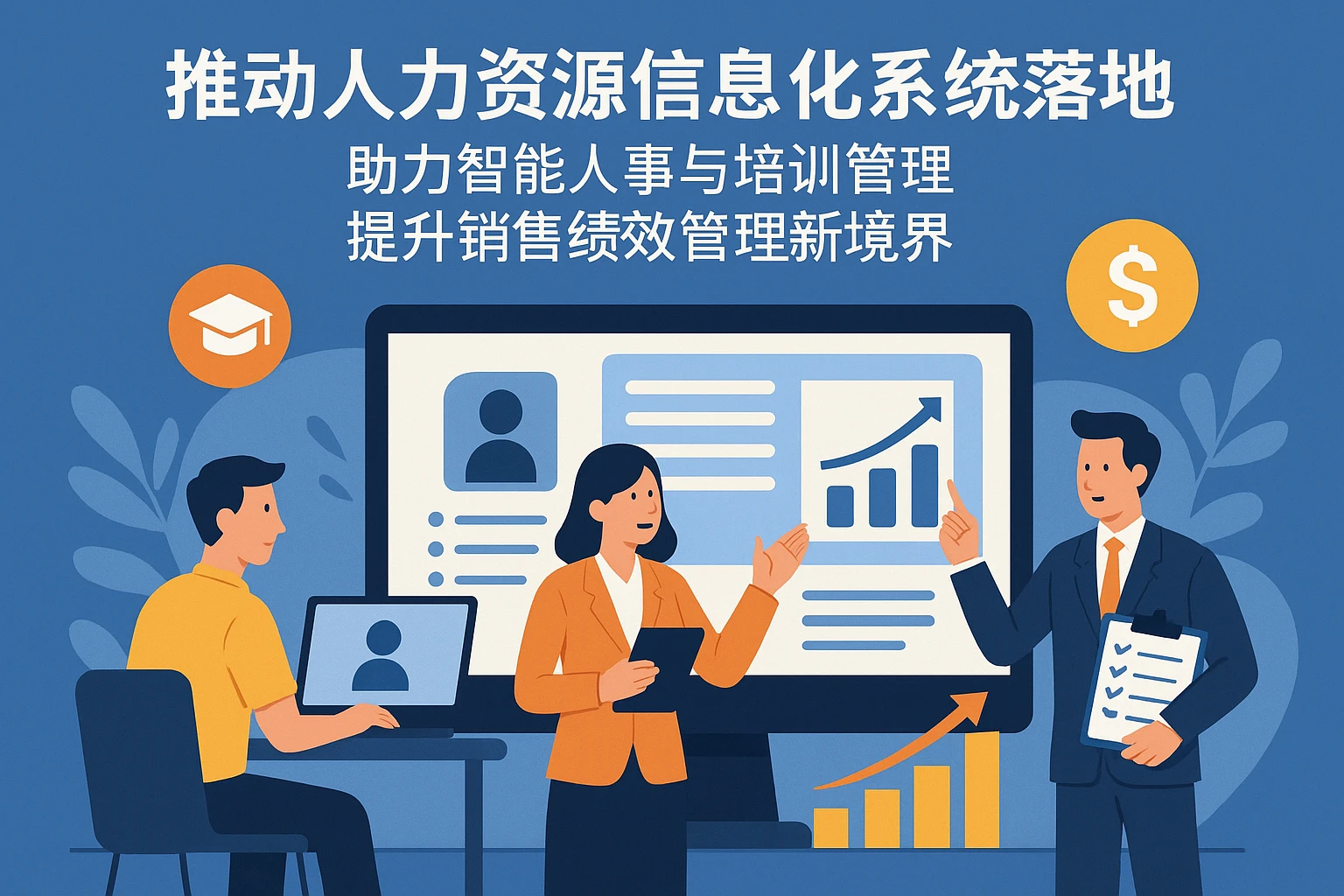 推动人力资源信息化系统落地，助力智能人事与培训管理，提升销售绩效管理新境界