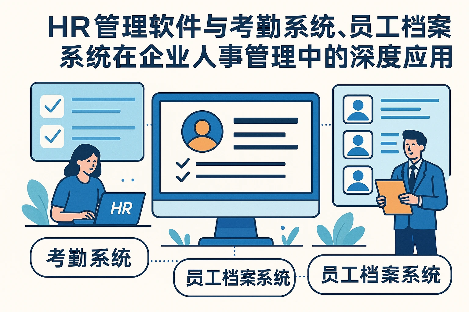 HR管理软件与考勤系统、员工档案系统在企业人事管理中的深度应用
