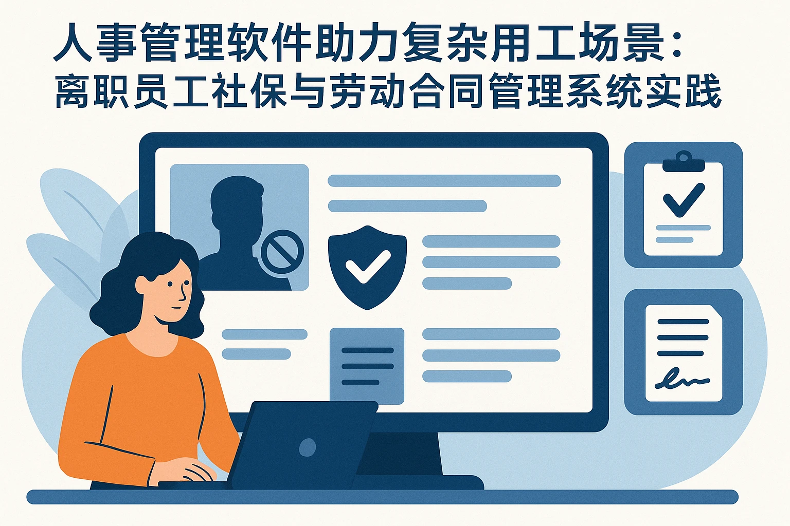 人事管理软件助力复杂用工场景：离职员工社保与劳动合同管理系统实践