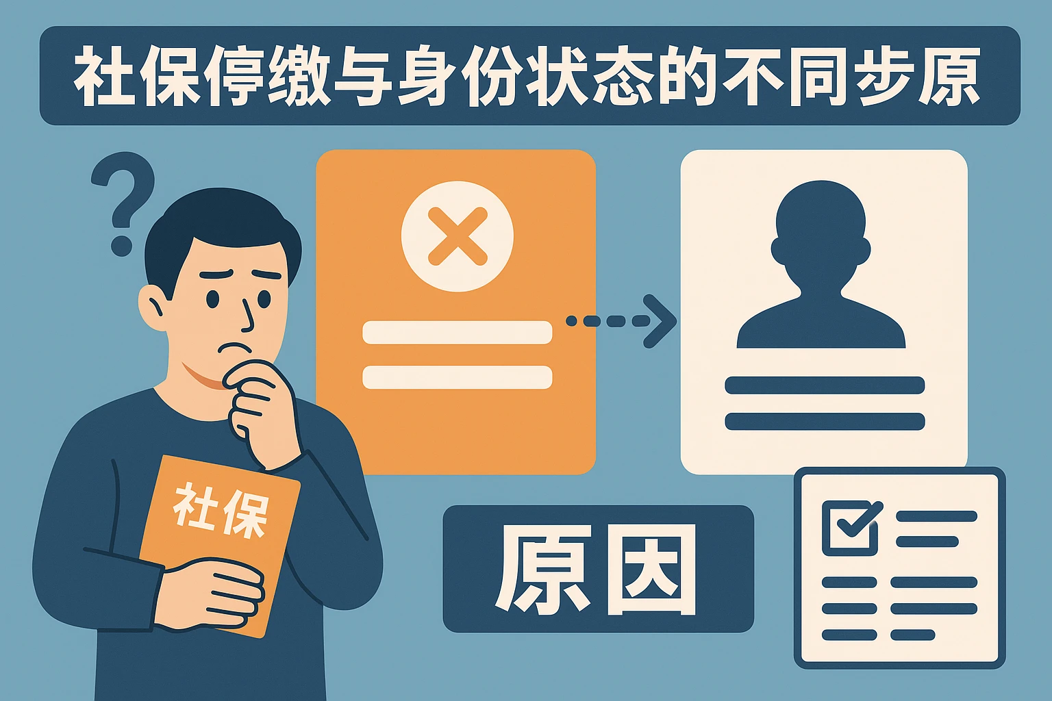 社保停缴与身份状态的不同步原因