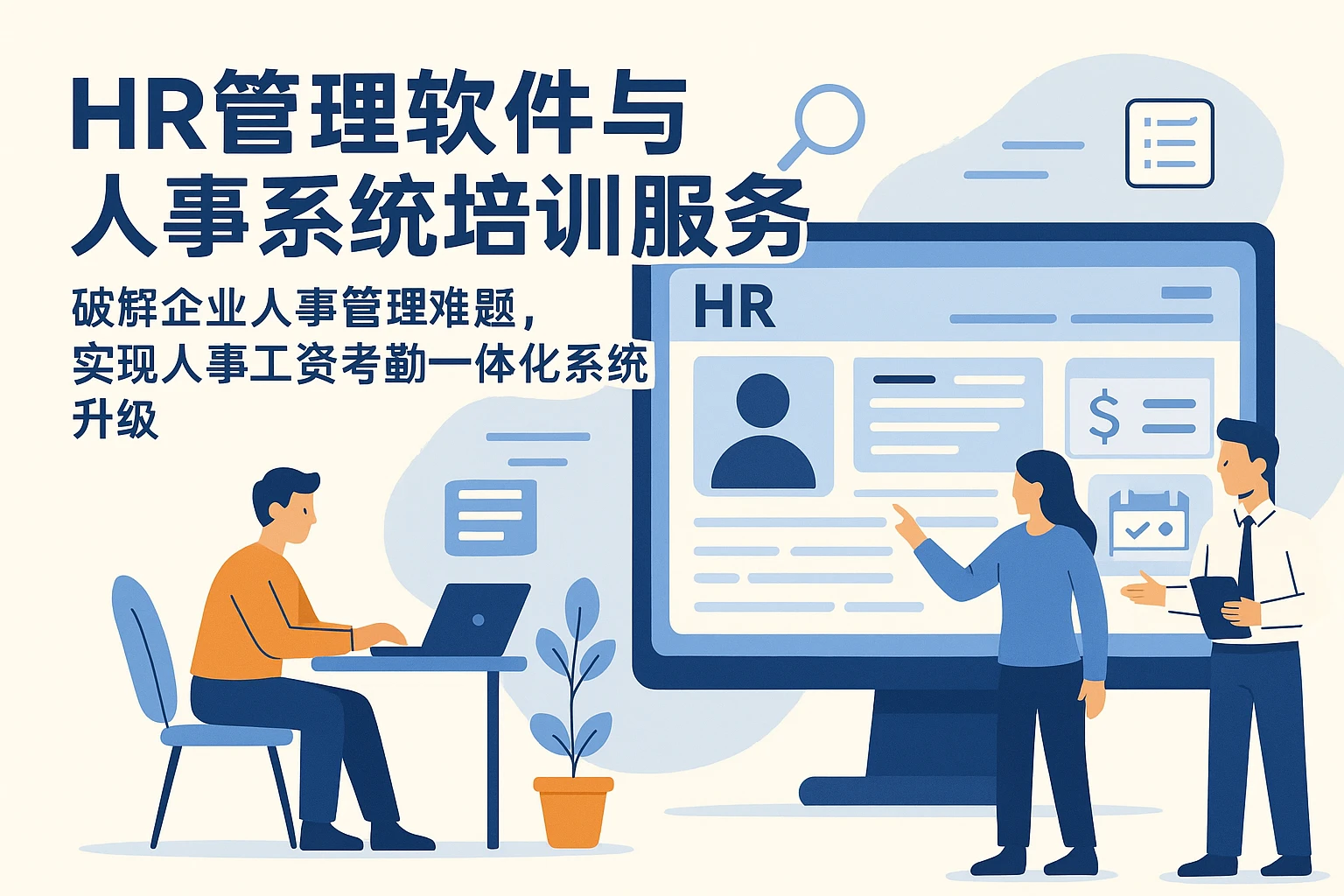 HR管理软件与人事系统培训服务：破解企业人事管理难题，实现人事工资考勤一体化系统升级
