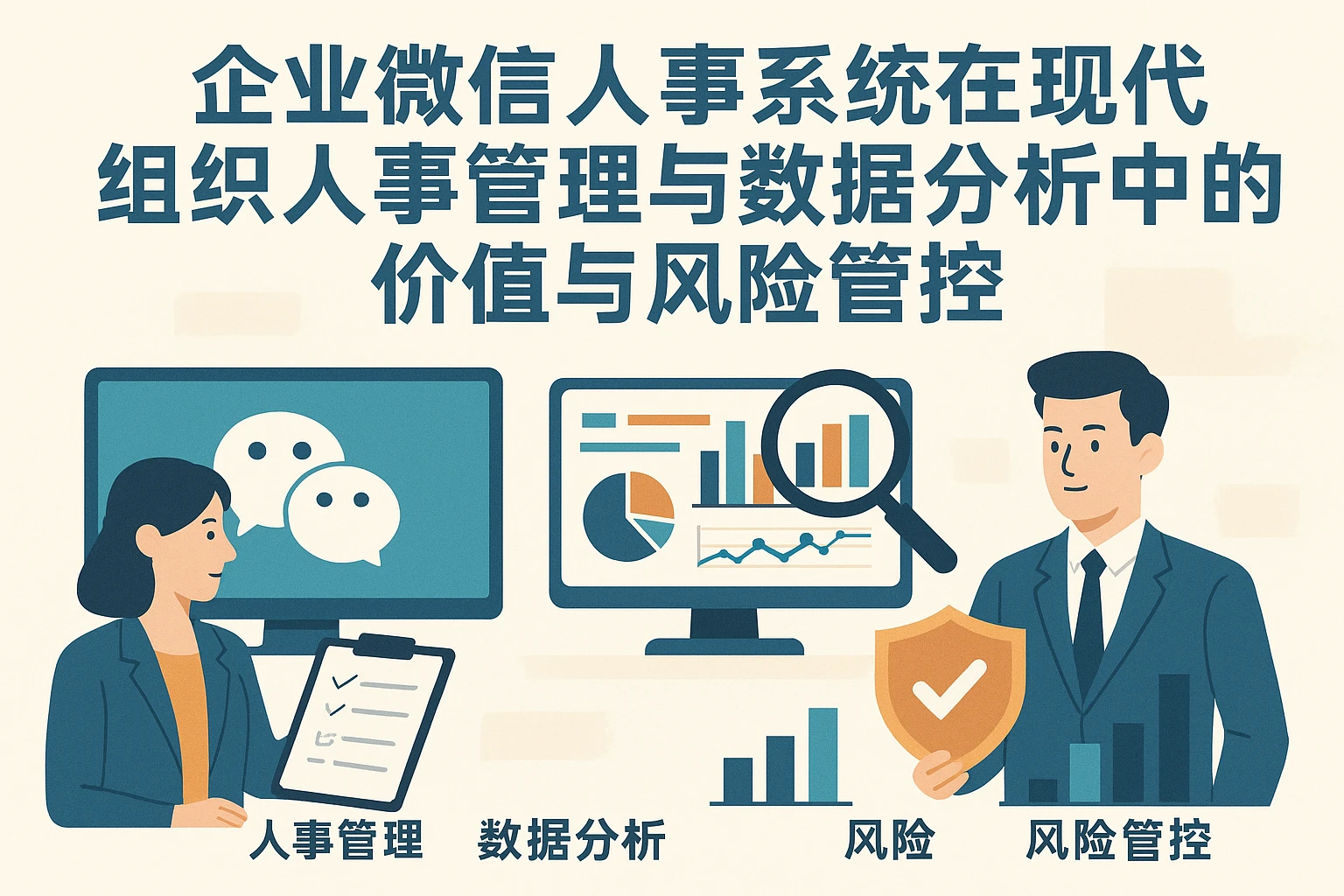 企业微信人事系统在现代组织人事管理与数据分析中的价值与风险管控