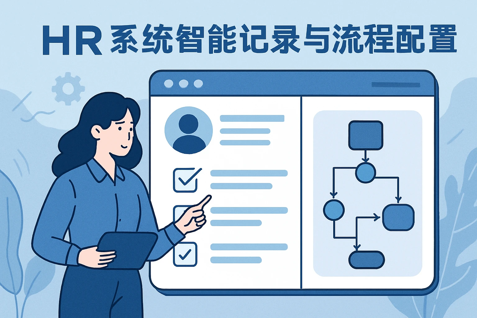 HR系统智能记录与流程配置