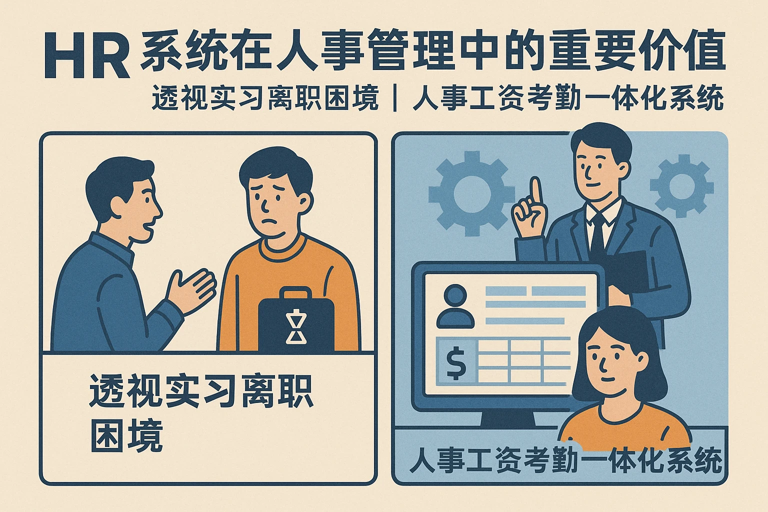 HR系统在人事管理中的重要价值——透视实习离职困境与人事工资考勤一体化系统的高效应用