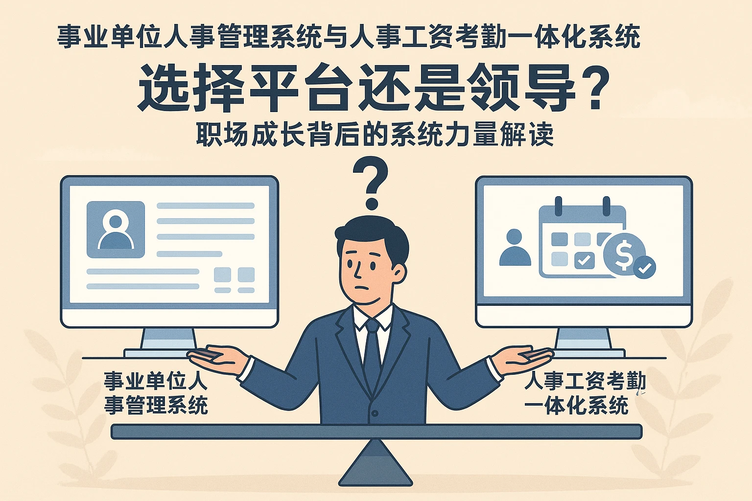 事业单位人事管理系统与人事工资考勤一体化系统：选择平台还是领导？——职场成长背后的系统力量解读