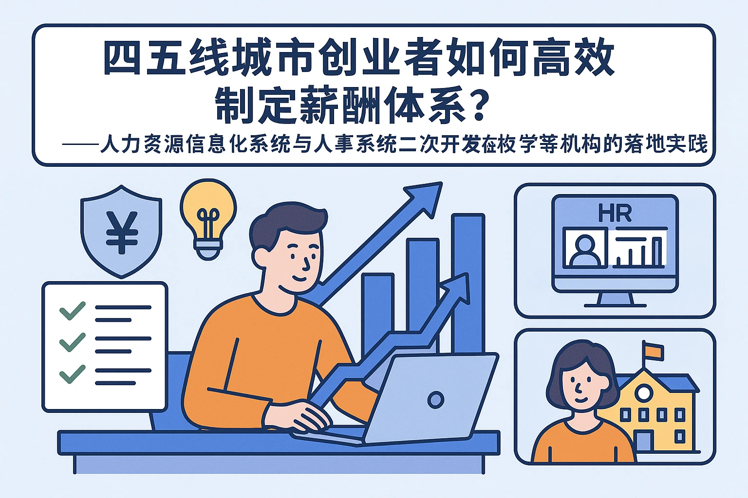 四五线城市创业者如何高效制定薪酬体系？——人力资源信息化系统与人事系统二次开发在学校等机构的落地实践
