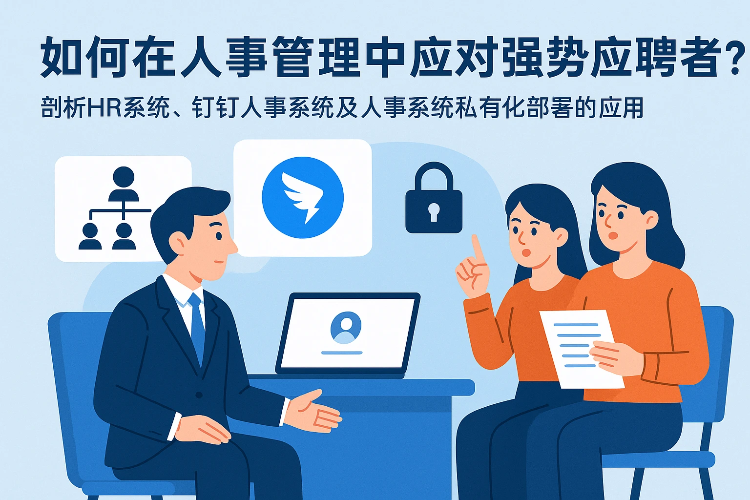 如何在人事管理中应对强势应聘者？——剖析HR系统、钉钉人事系统及人事系统私有化部署的应用