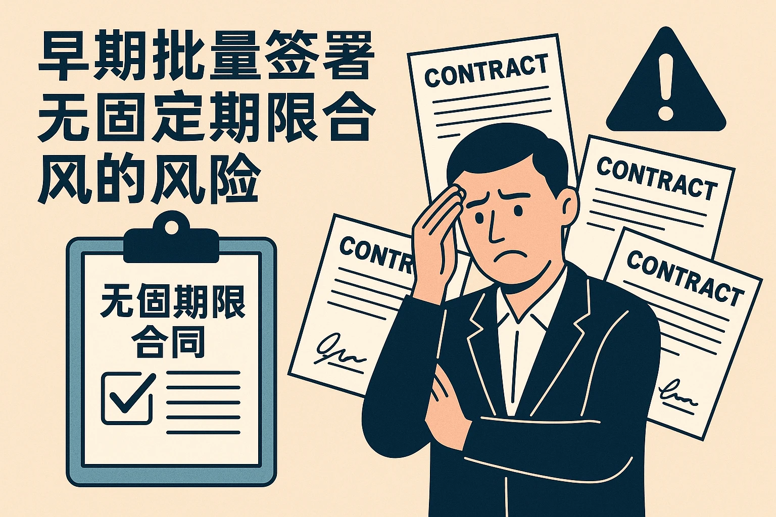 早期批量签署无固定期限合同的风险