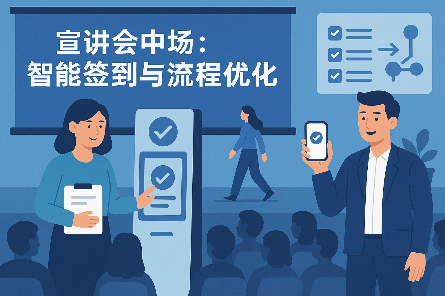 宣讲会中场：智能签到与流程优化
