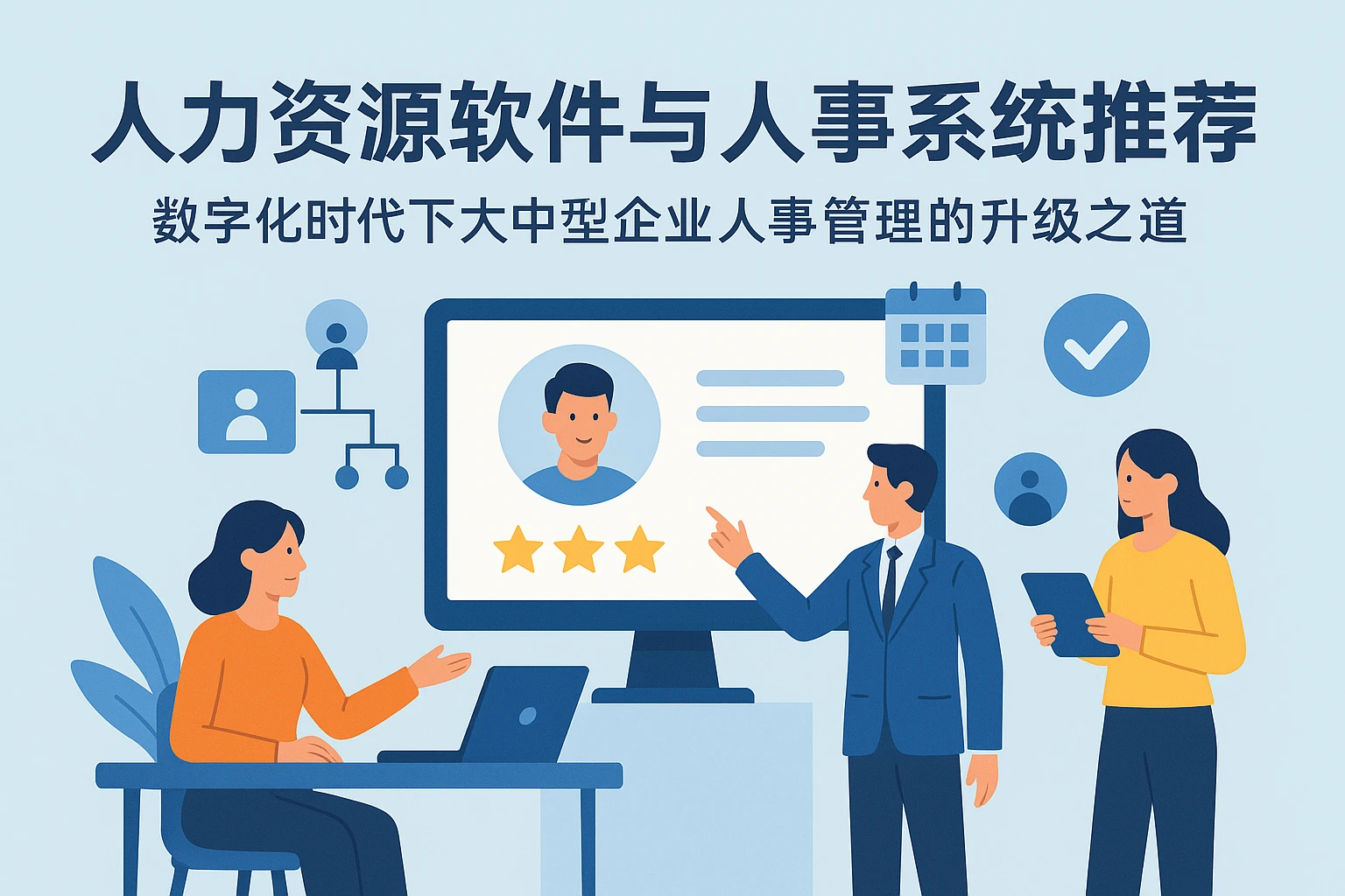人力资源软件与人事系统推荐：数字化时代下大中型企业人事管理的升级之道