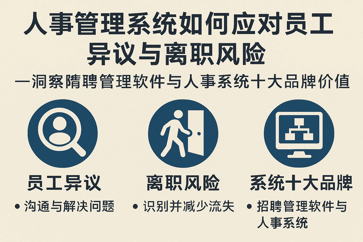 人事管理系统如何应对员工异议与离职风险——洞察招聘管理软件与人事系统十大品牌价值