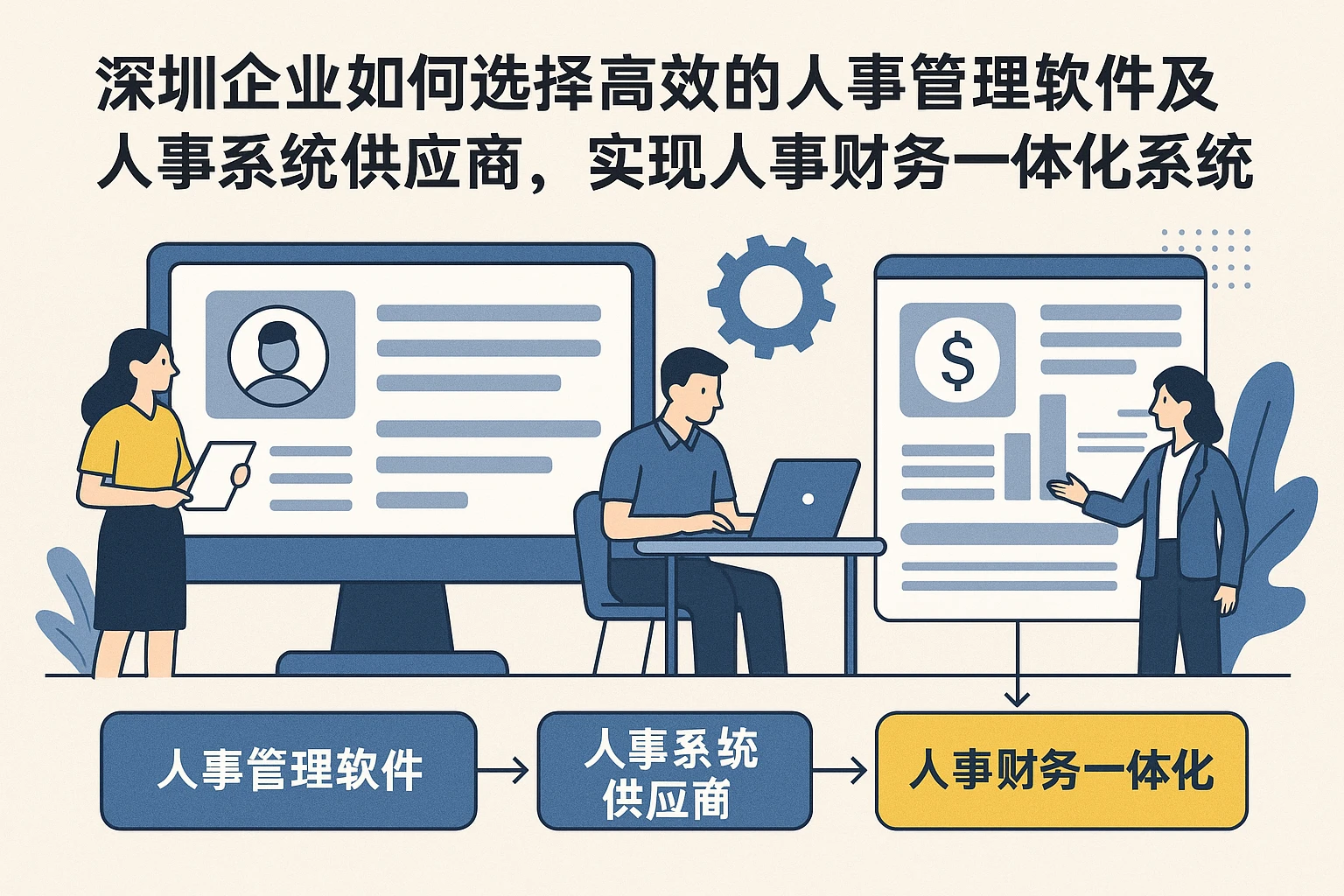 深圳企业如何选择高效的人事管理软件及人事系统供应商，实现人事财务一体化系统升级