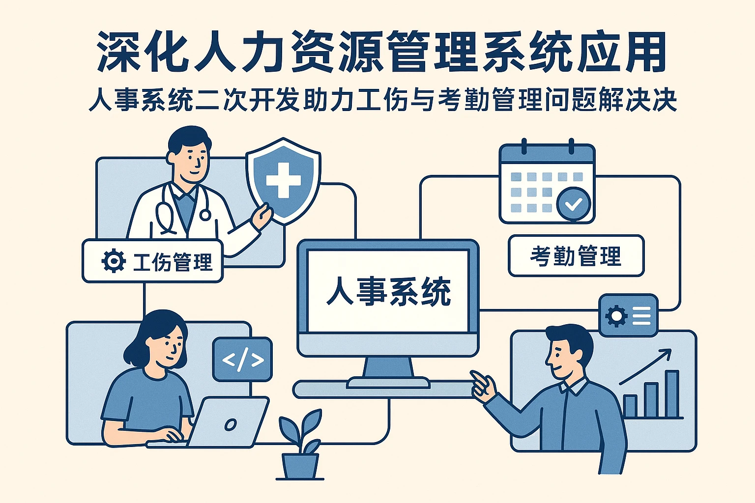 深化人力资源管理系统应用：人事系统二次开发助力工伤与考勤管理问题解决