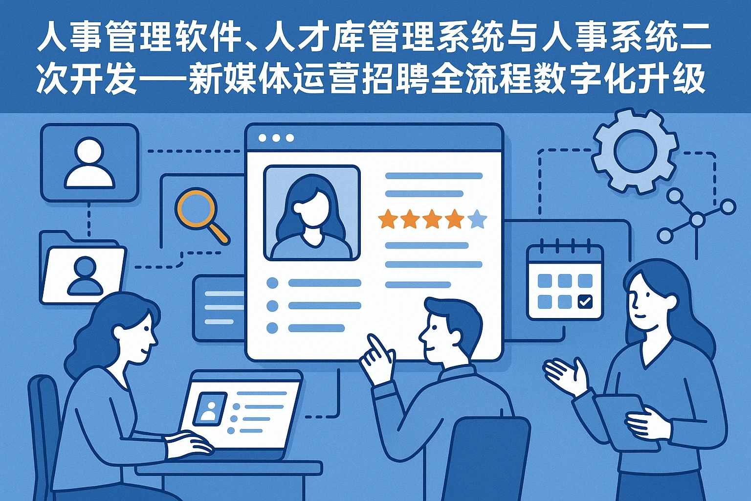 人事管理软件、人才库管理系统与人事系统二次开发——新媒体运营招聘全流程数字化升级