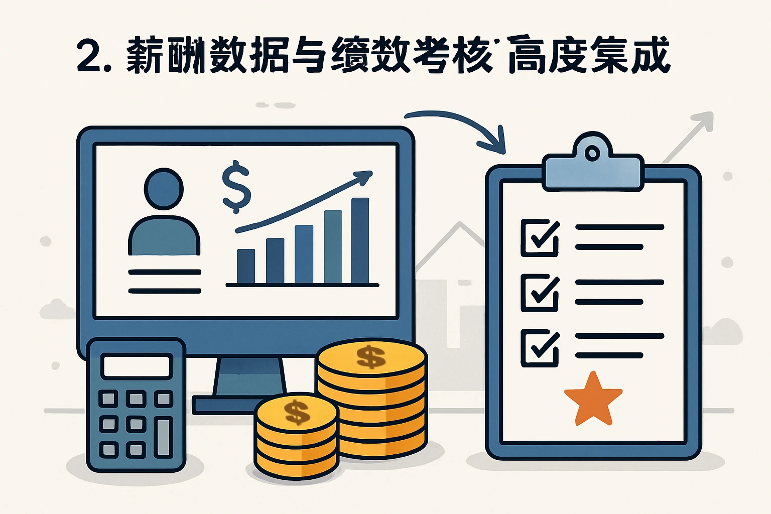 2. 薪酬数据与绩效考核高度集成